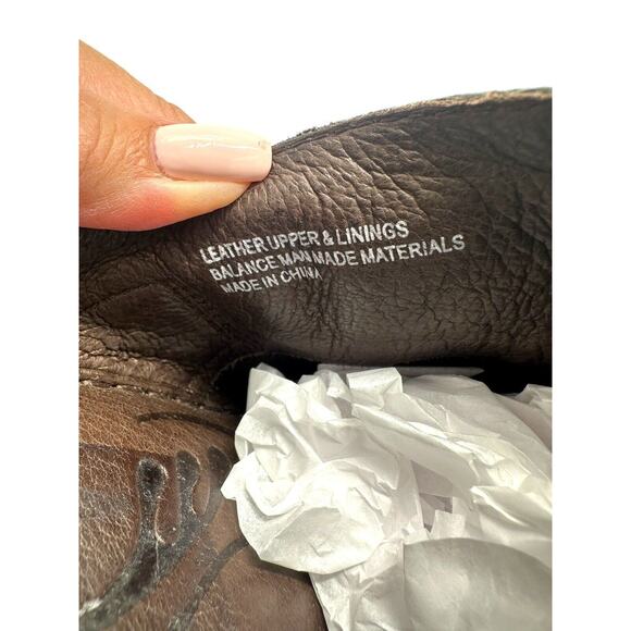 B.O.C Born Concept Womens 9M Mule Clogs Metallic Brown Leather Buckle Round Toe - Picture 10 of 14